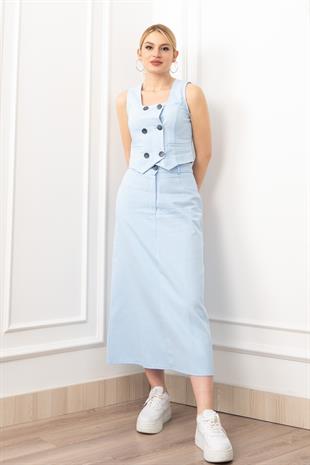 Yelek Etek Gabardin Kot Takım 1242