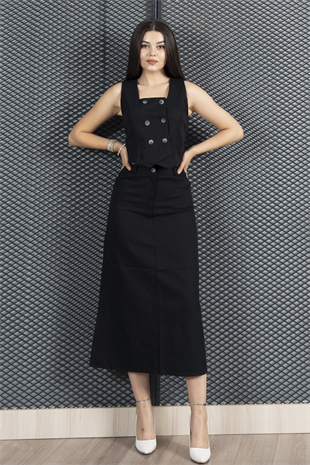 Yelek Etek Gabardin Kot Takım 1242