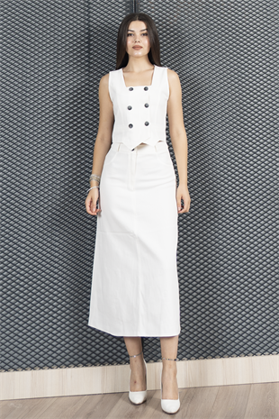 Yelek Etek Gabardin Kot Takım 1242