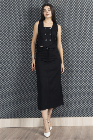 Yelek Etek Gabardin Kot Takım 1242