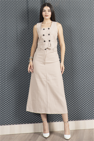 Yelek Etek Gabardin Kot Takım 1242