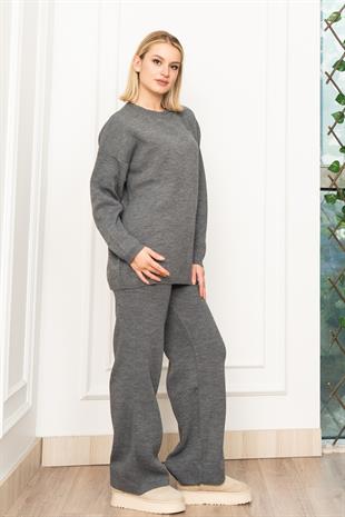 Yuvarlak Yaka Salaş Triko Takım 7204