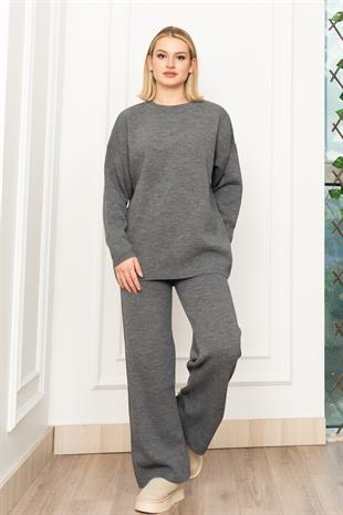 Yuvarlak Yaka Salaş Triko Takım 7204