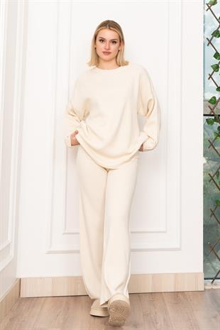 Yuvarlak Yaka Salaş Triko Takım 7204