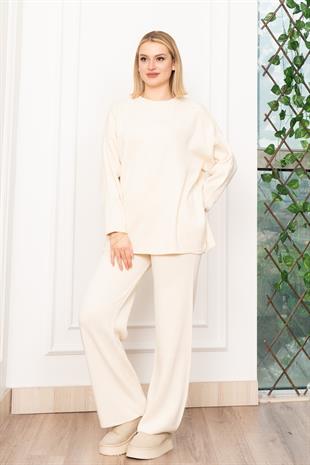 Yuvarlak Yaka Salaş Triko Takım 7204