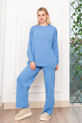 Yuvarlak Yaka Salaş Triko Takım 7204