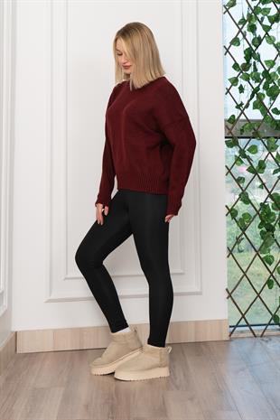 Yuvarlak Yaka Yumoş Triko Kazak 258181