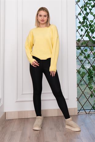 Yuvarlak Yaka Yumoş Triko Kazak 258181