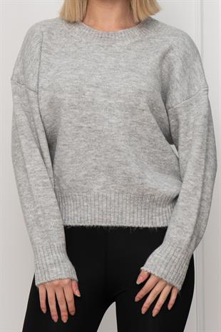 Yuvarlak Yaka Yumoş Triko Kazak 258181