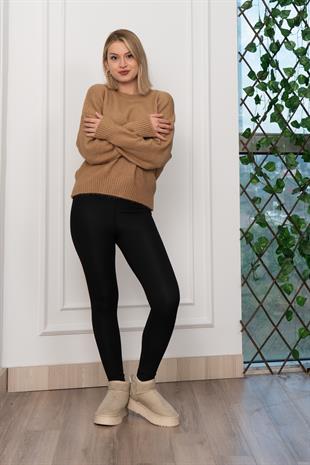 Yuvarlak Yaka Yumoş Triko Kazak 258181