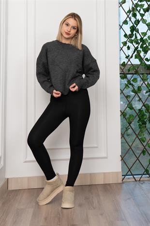 Yuvarlak Yaka Yumoş Triko Kazak 258181