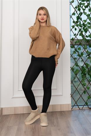 Yuvarlak Yaka Yumoş Triko Kazak 258181