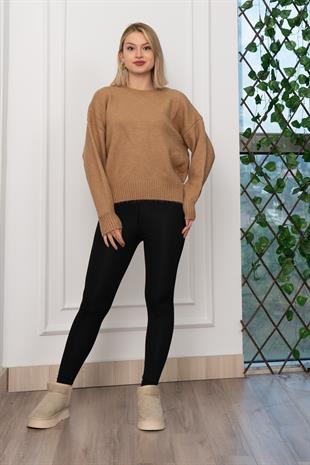 Yuvarlak Yaka Yumoş Triko Kazak 258181