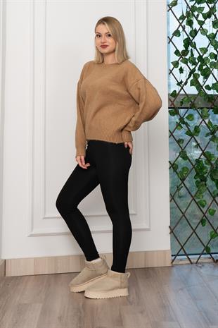 Yuvarlak Yaka Yumoş Triko Kazak 258181