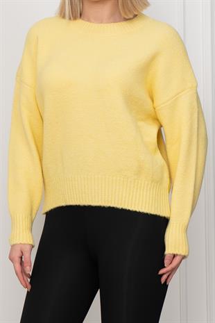 Yuvarlak Yaka Yumoş Triko Kazak 258181