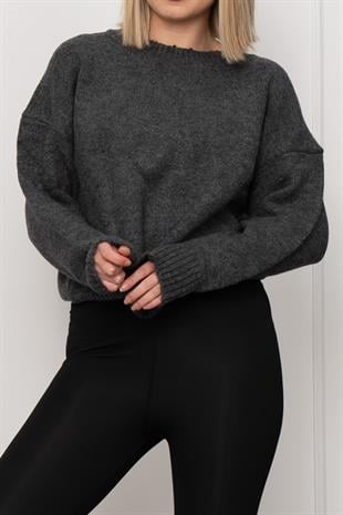 Yuvarlak Yaka Yumoş Triko Kazak 258181