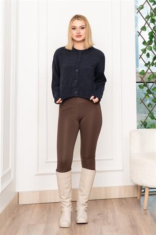 Zr Modal Trend Kısa Düğmeli Bluz Hırka 3549