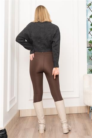 Zr Modal Trend Kısa Düğmeli Bluz Hırka 3549