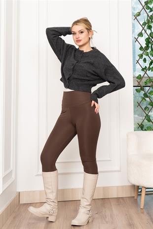 Zr Modal Trend Kısa Düğmeli Bluz Hırka 3549