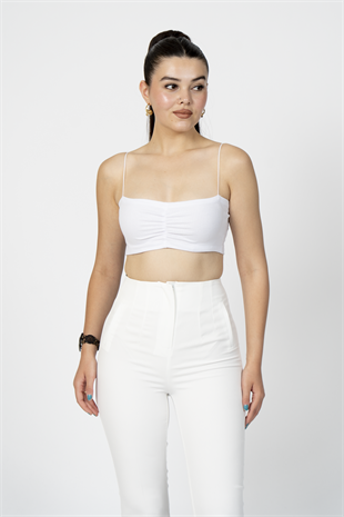 ZR Model Pens Detaylı Yüksek Bel Kumaş Pantolon 30062