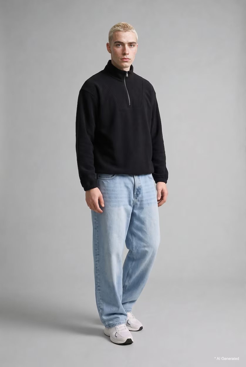 DEFACTO Knitted Sweat Shirt E8632AX