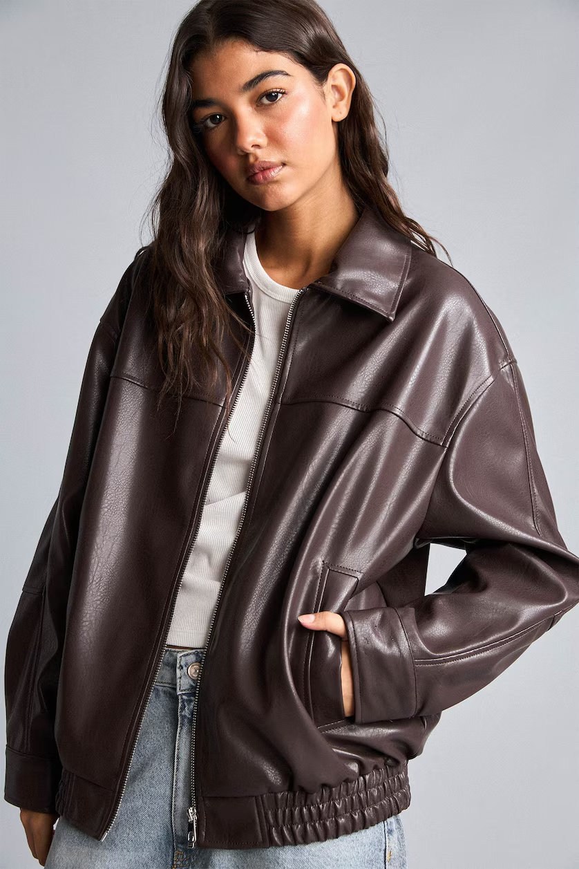 DEFACTO Outer Wear PU Mont H1870AX
