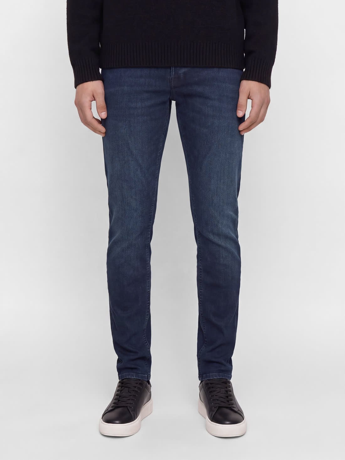 Jack & Jones Jjiglenn Slim Fit Erkek Dar Paça Esnek Yıkamalı Jean Pantolon Mavi