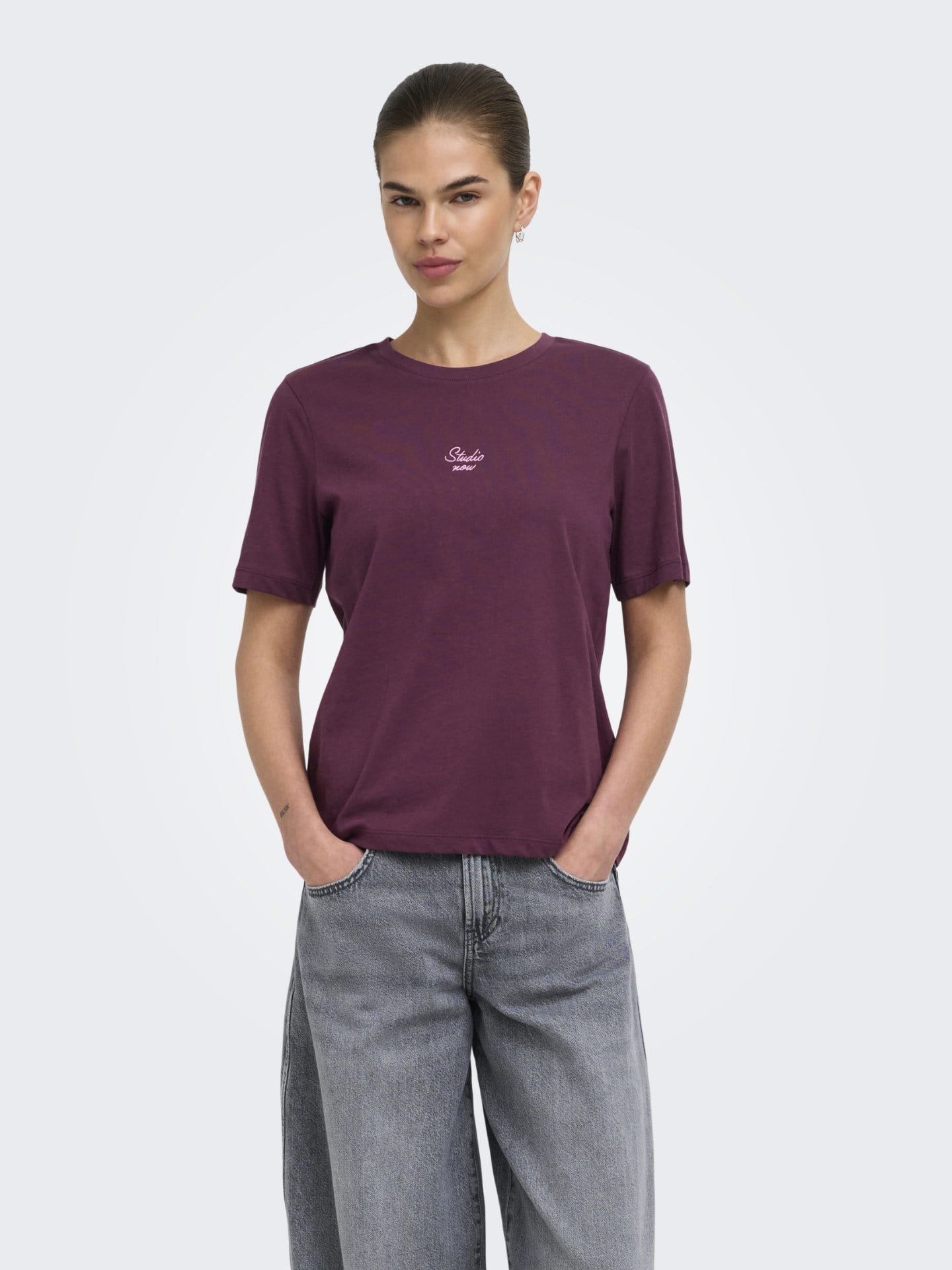 ONLHAPPY S/S O-NECK TEE EMB CC JRS 15382490