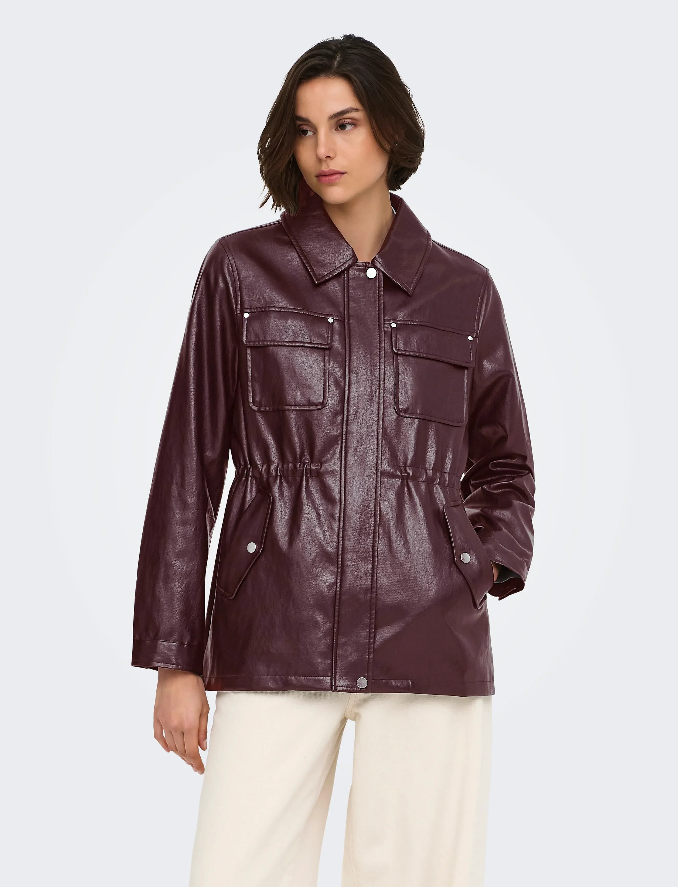 ONLMINI FAUX LEATH STRING JACKET CC OTW 15373806