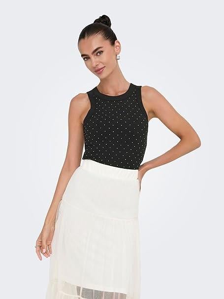 ONLY 15356205 ONLARNHEM S/L RHINESTONE TOP BOX JRS