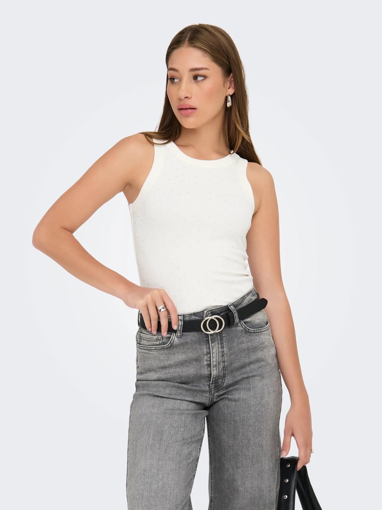 ONLY 15356205 ONLARNHEM S/L RHINESTONE TOP BOX JRS