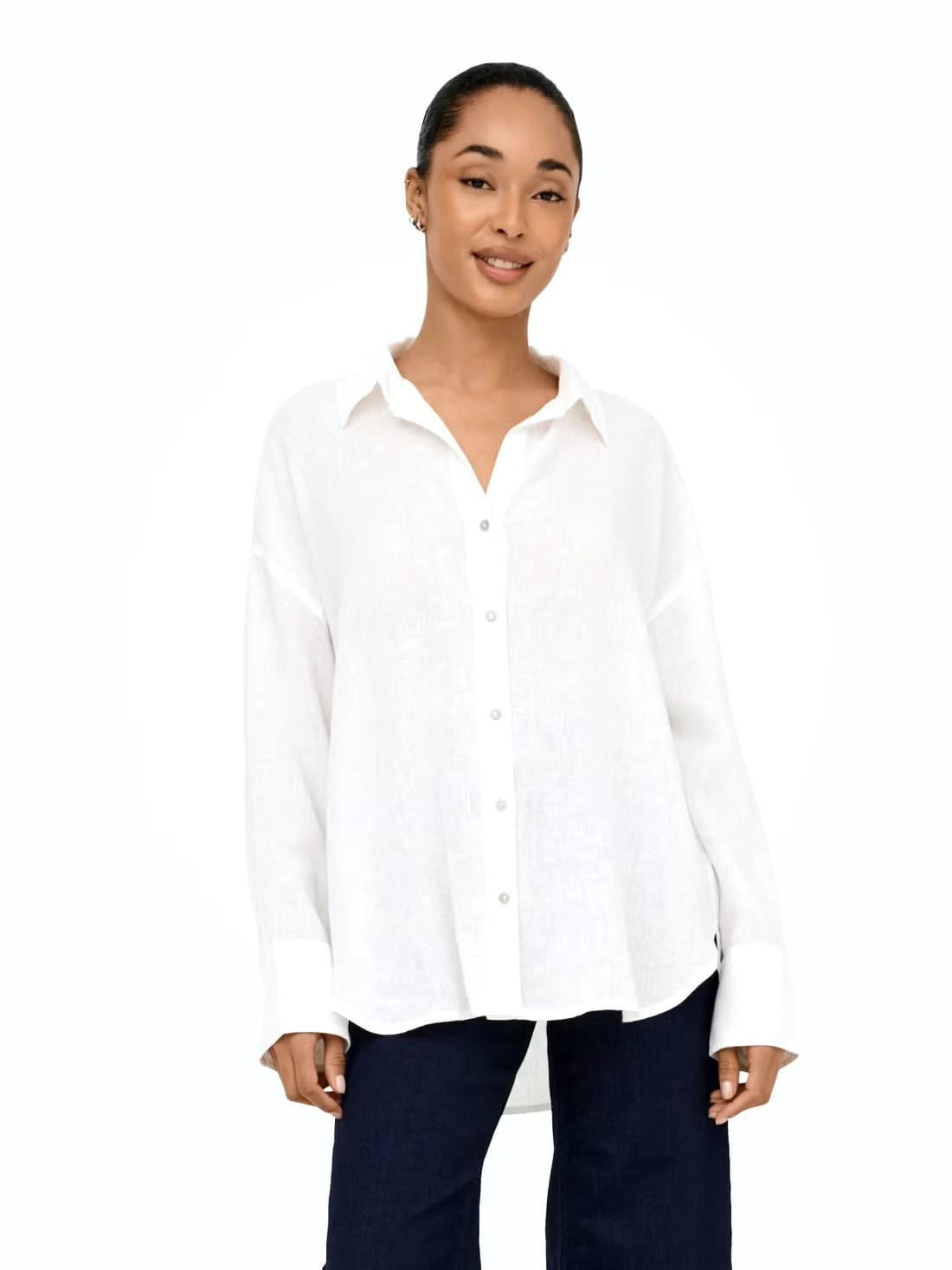 ONLY ONLBRUXELLES V- LS LIN BL SHIRT PNT NOOS 15357490