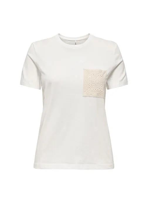 ONLY ONLENJA S/S O-NECK POCKET TOP JRS 15369258