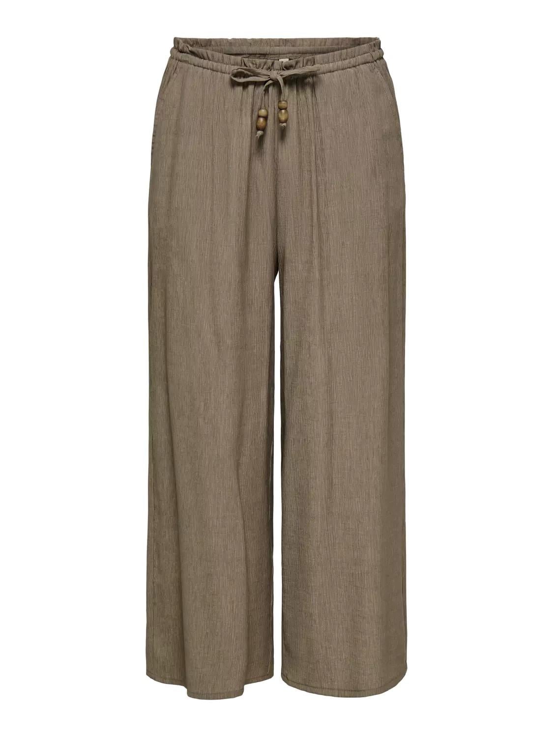 Only OnlNele MW Culotte Struct Pant PNT CS Kadın Pantolon Walnut (15371224)