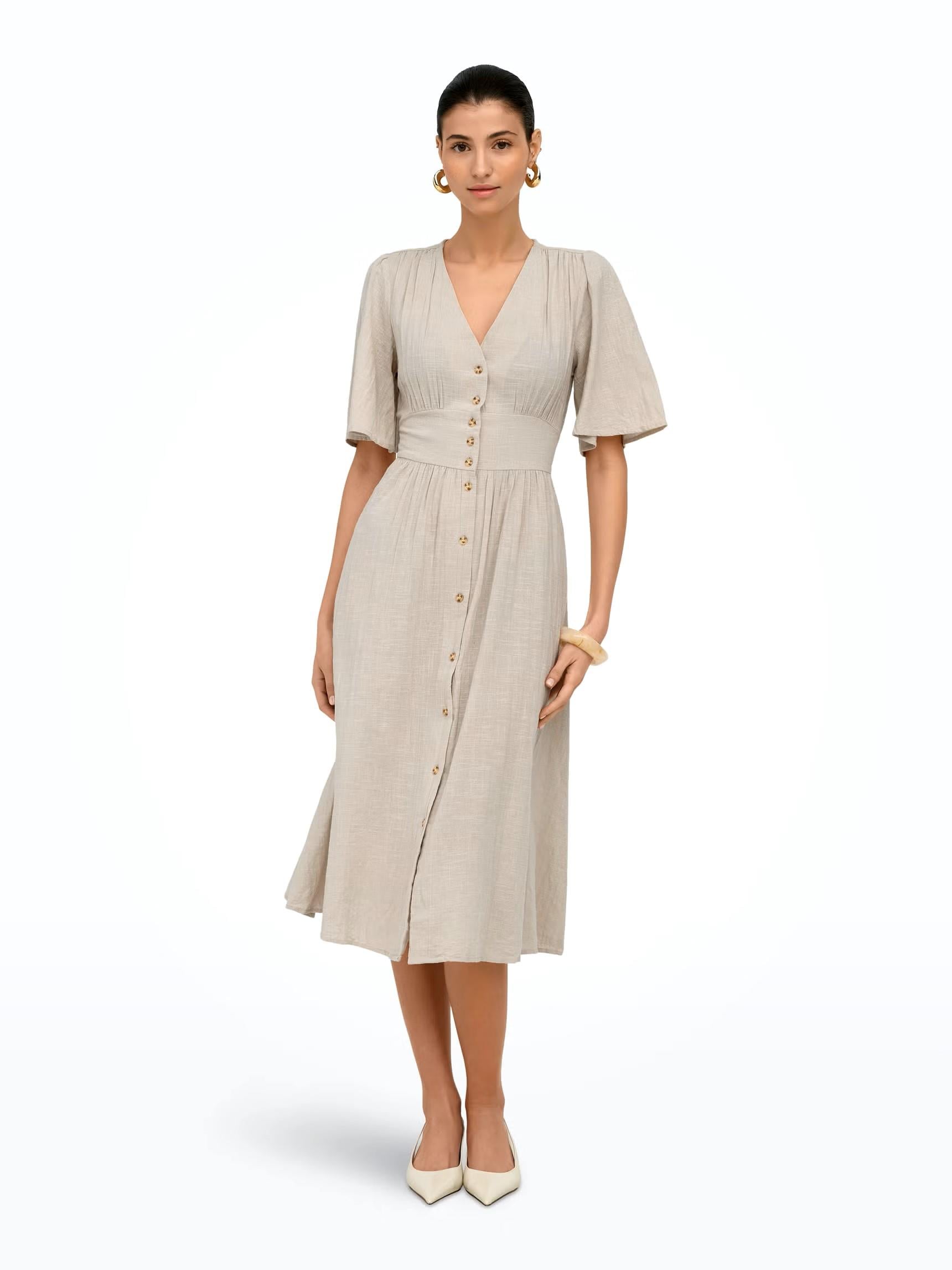 ONLY ONLTIZANA 2/4 MIDI DRESS WVN NOOS 15373535