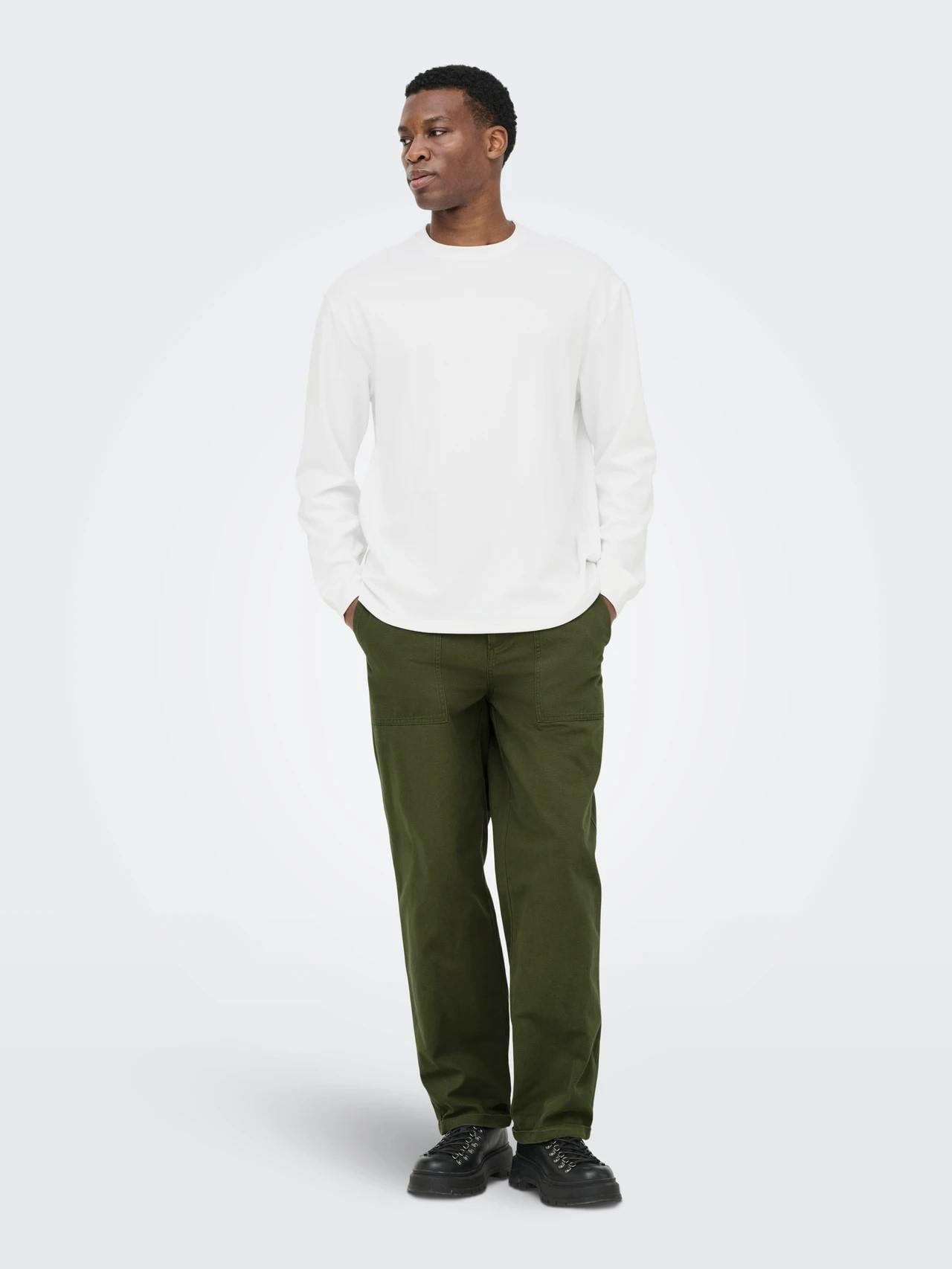 ONLY & SONS ONSCASPIAN AIRLFEX RLX LS TEE NOOS 22031941