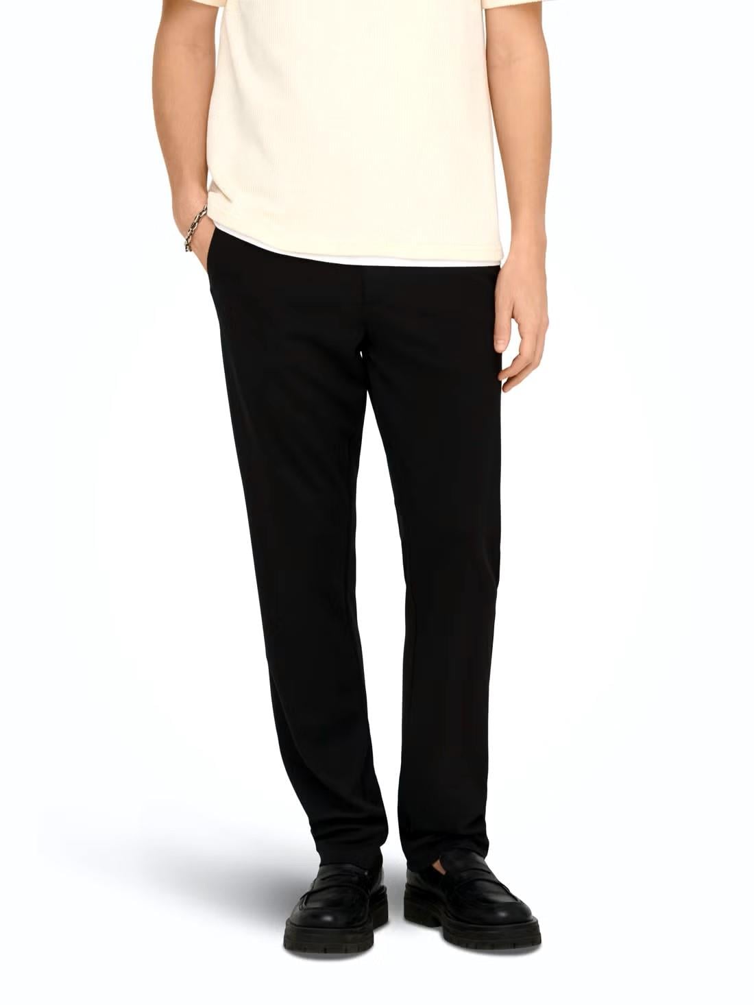 Only & Sons OnsMark Tapered 0209 Pants Erkek Chino Pantolon Siyah (22037907)