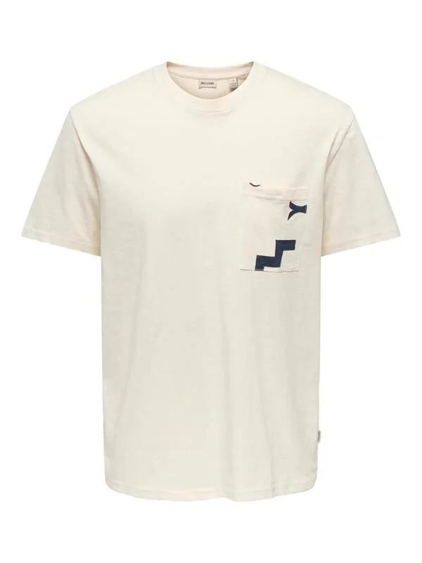 ONLY & SONS ONSPERRY LIFE REG LEAF SS POCKETTEE 22025286
