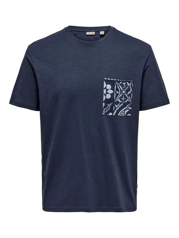 ONLY & SONS ONSPERRY LIFE REG LEAF SS POCKETTEE 22025286