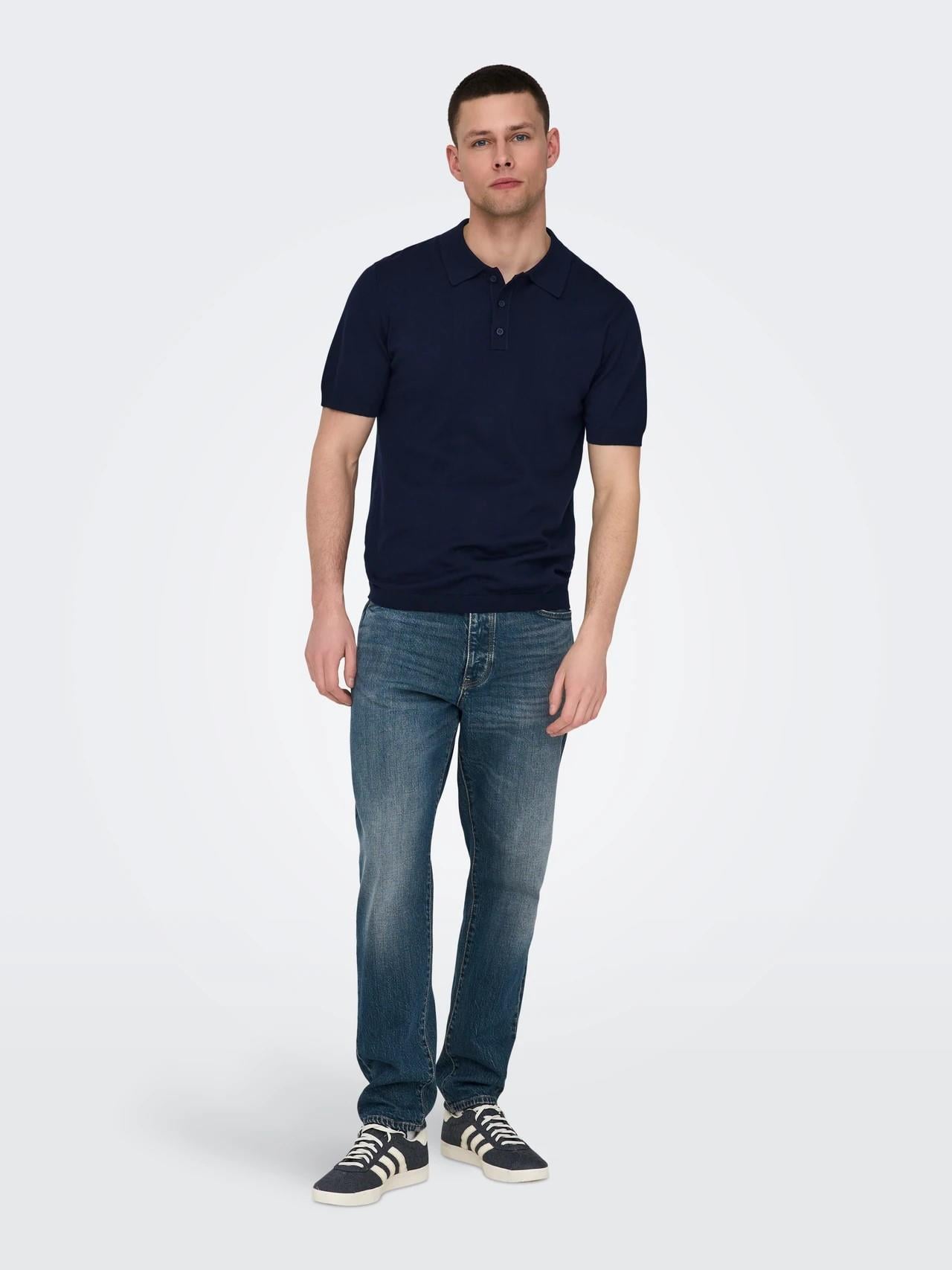 ONLY & SONS ONSWYLER REG 14 SS POLO KNIT NOOS 22022219