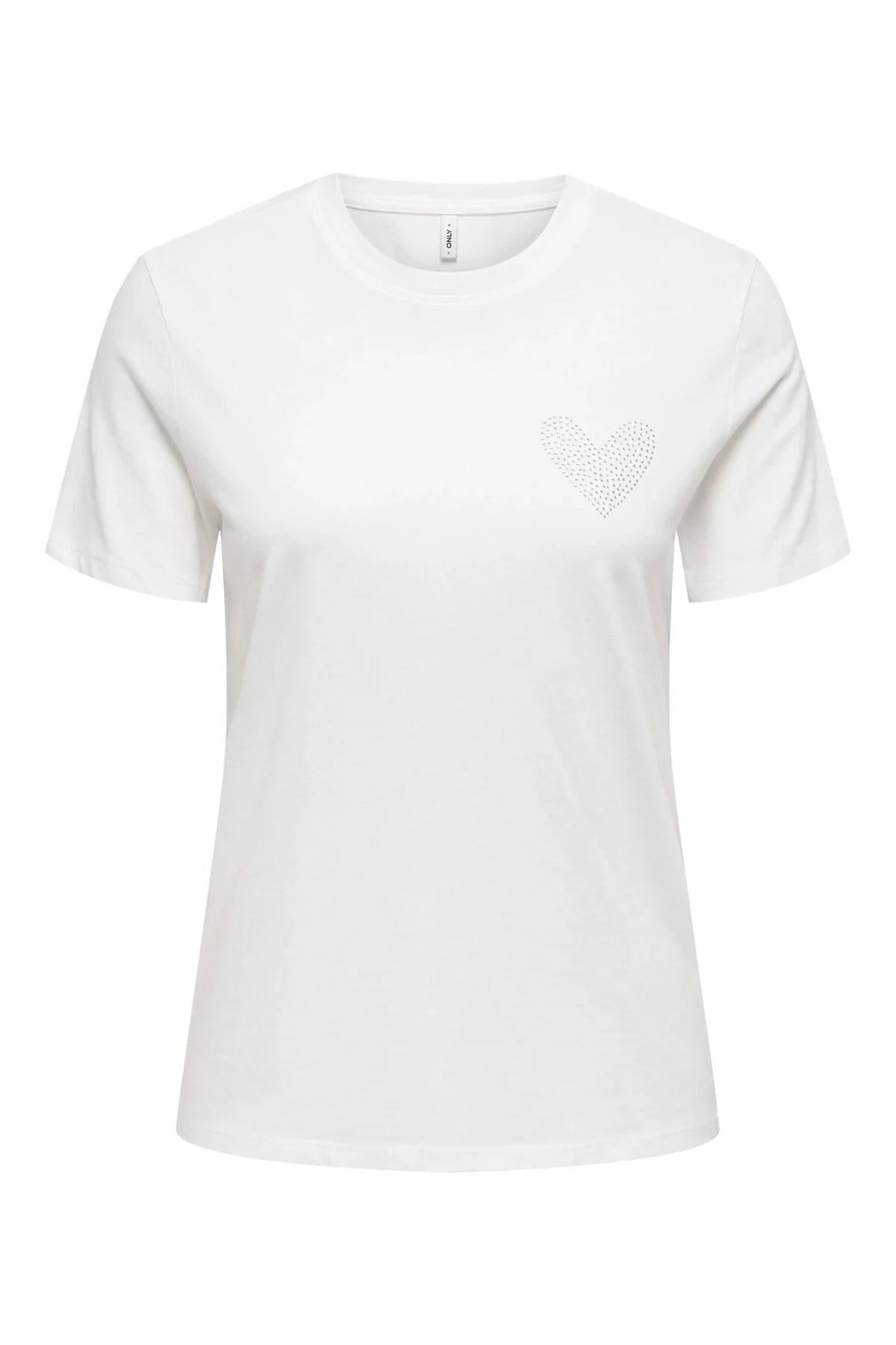 ONLY T-SHİRT 15343771 ONLRARIANA LIFE S/S O-NECK