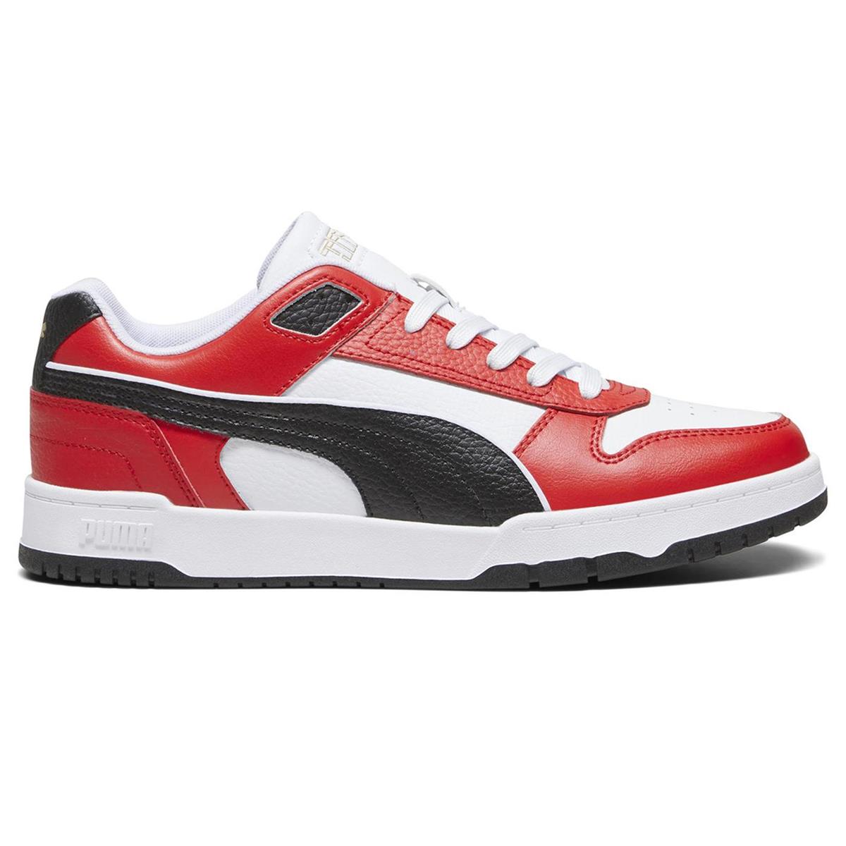 PUMA 38637320 RBD Game Low  White- Black-For All Time Red- Gold