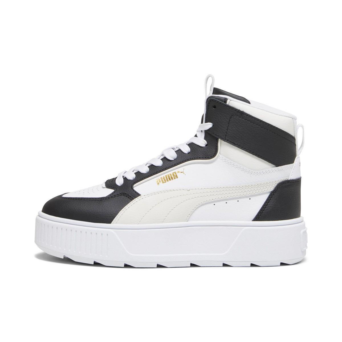 PUMA 38721311 Karmen Rebelle Mid  White-Vapor Gray- Black