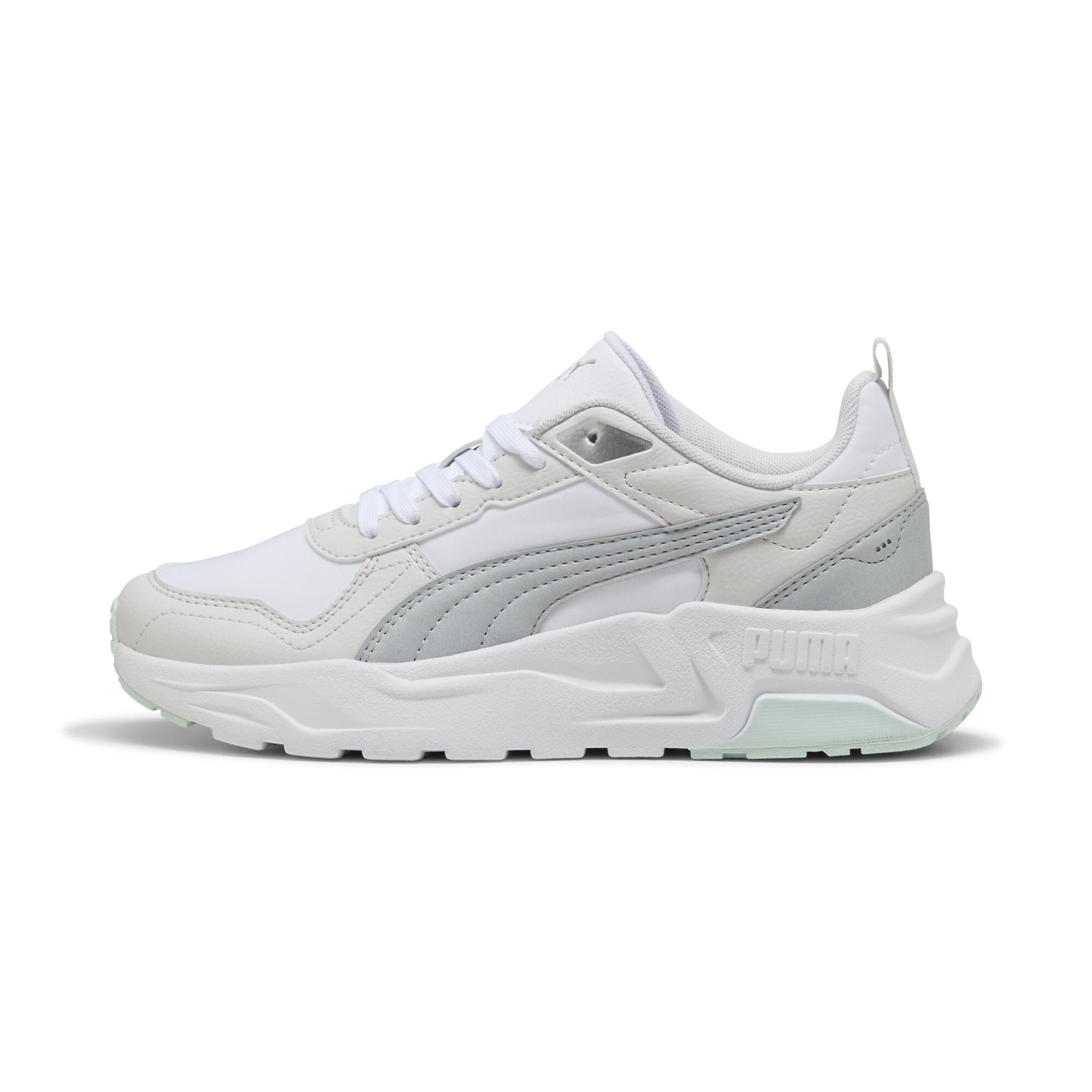 PUMA 40070401 Trinity 2 Lite Aqua Metallic  White- Silver-Peaceful Blue