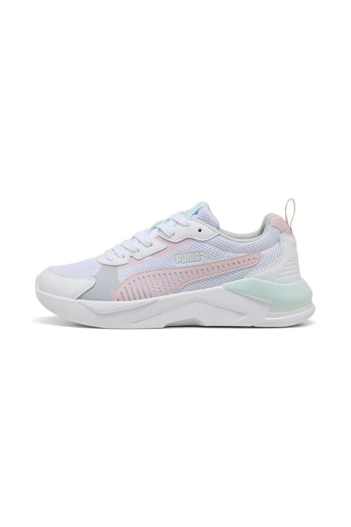 PUMA 40149304 X-Ray 3 LT Jr  White-Rose Mauve-Peaceful Blue