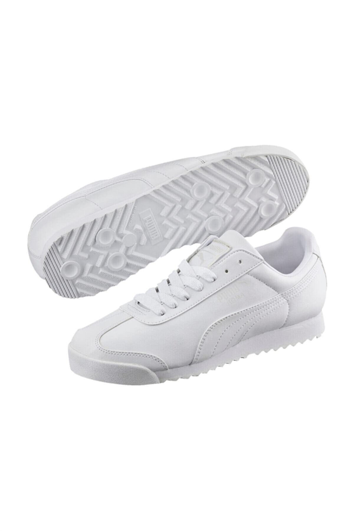 Puma Ayakkabı 35357221 Roma Basic white-light gray