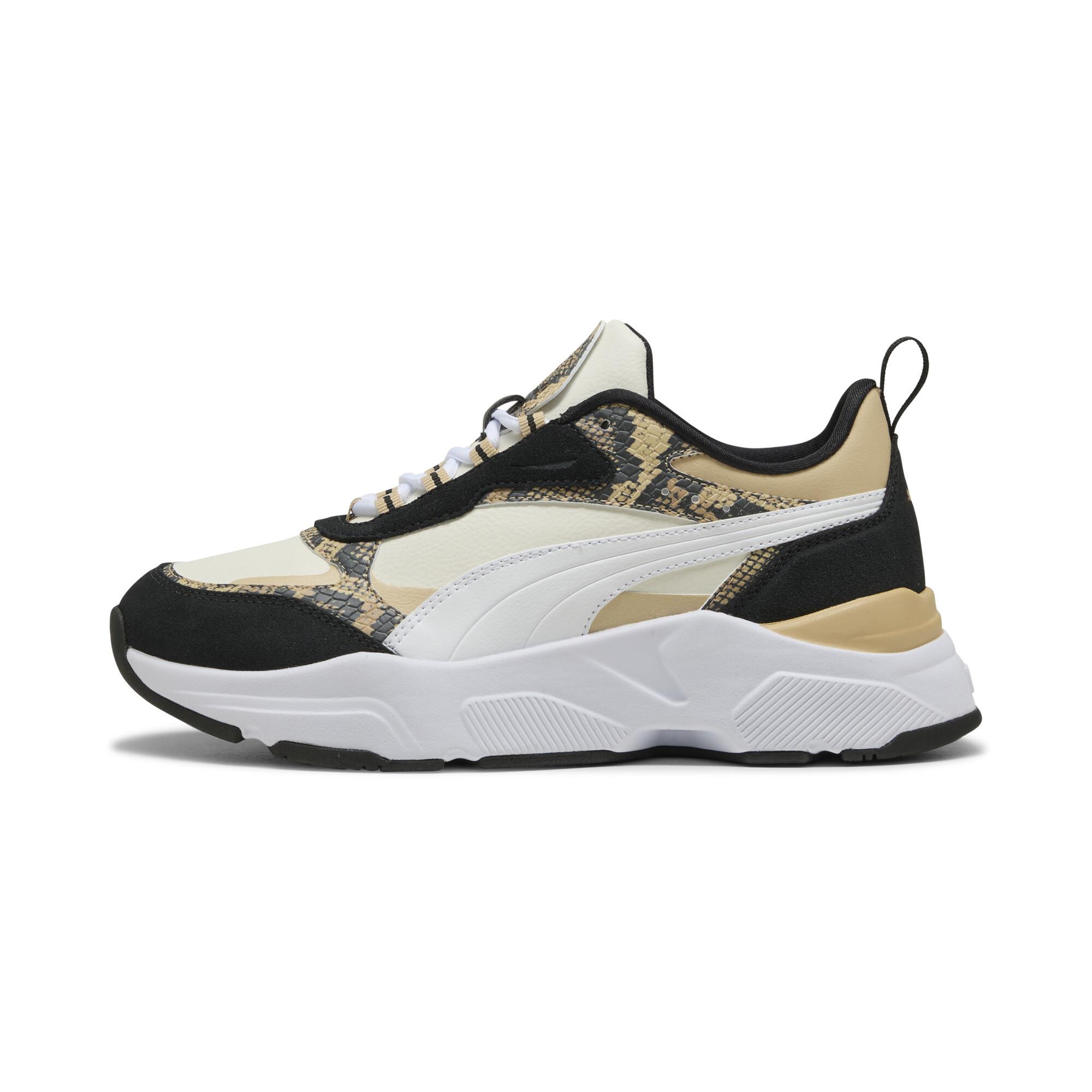 PUMA Kadın Spor Ayakkabı 40069301 Cassia Snake Chic Vapor Gray-Light Sand- Black- White