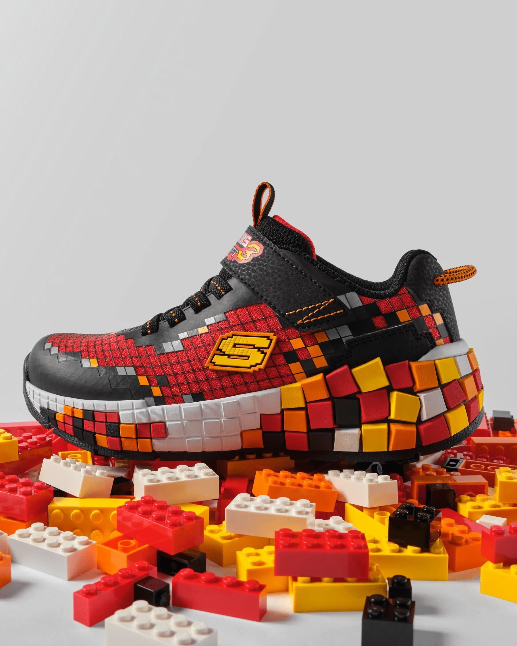 Skechers Mega-Craft 3.0 Çocuk Spor Ayakkabı Siyah Kırmızı (402182L BKRD)