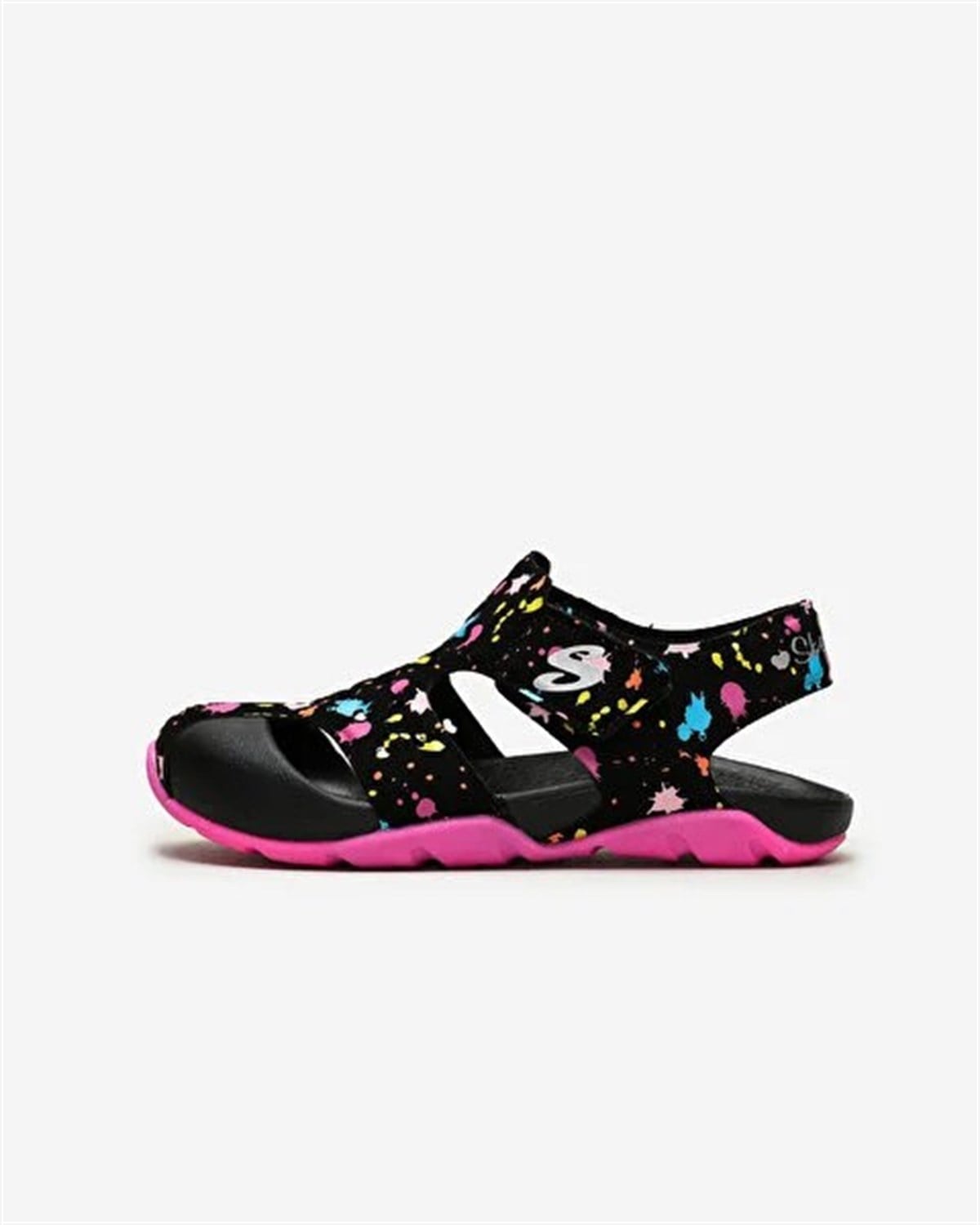SKECHERS SANDALET 86428L BKHP SIDE WAVE -