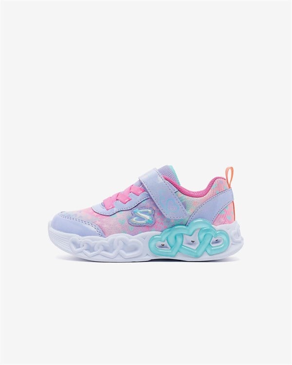 Skechers Infinite Heart Lights - Heart Jewels Kız Çocuk Işıklı Spor Ayakkabı (303261N LVMT)